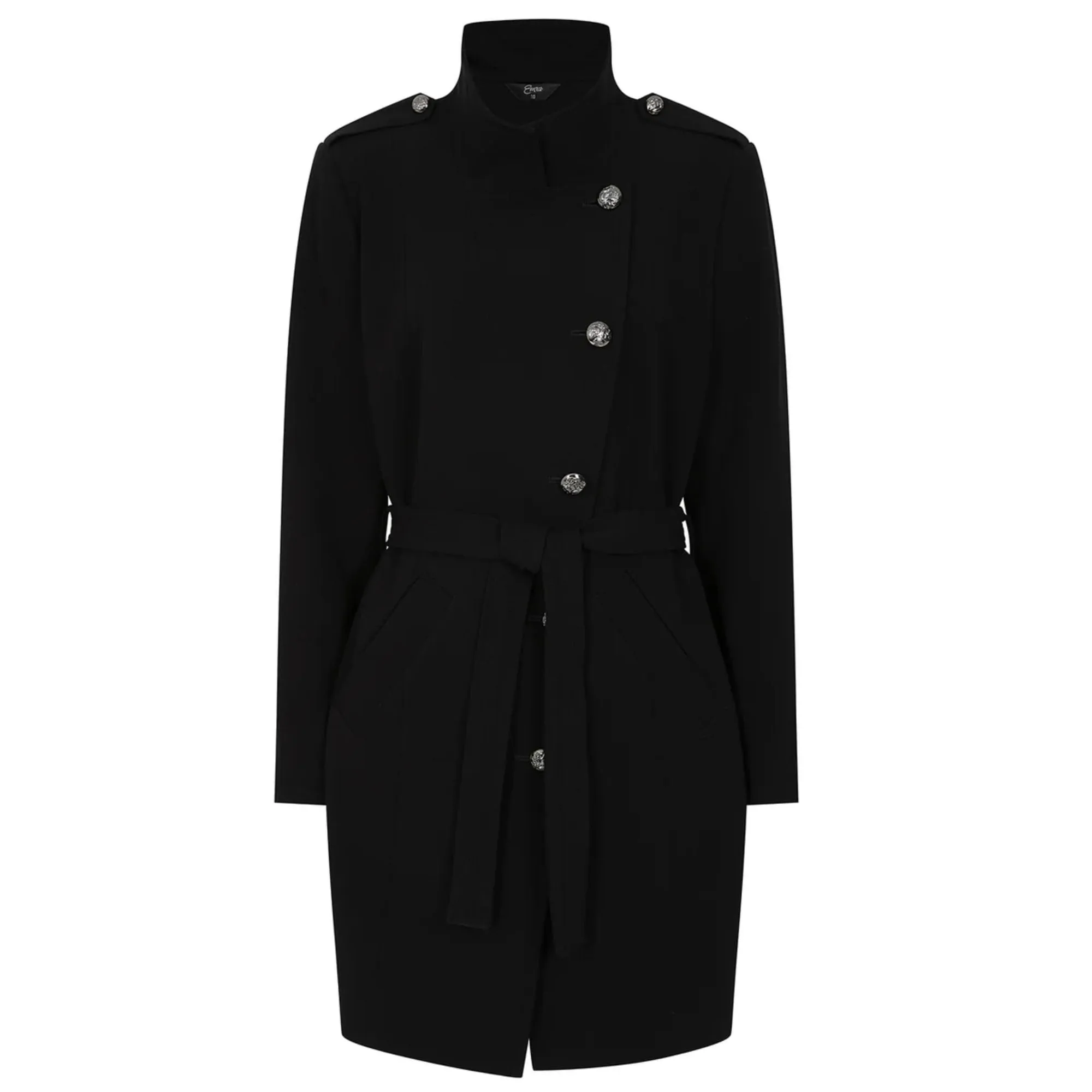 Womens Funnel Neck Coat 