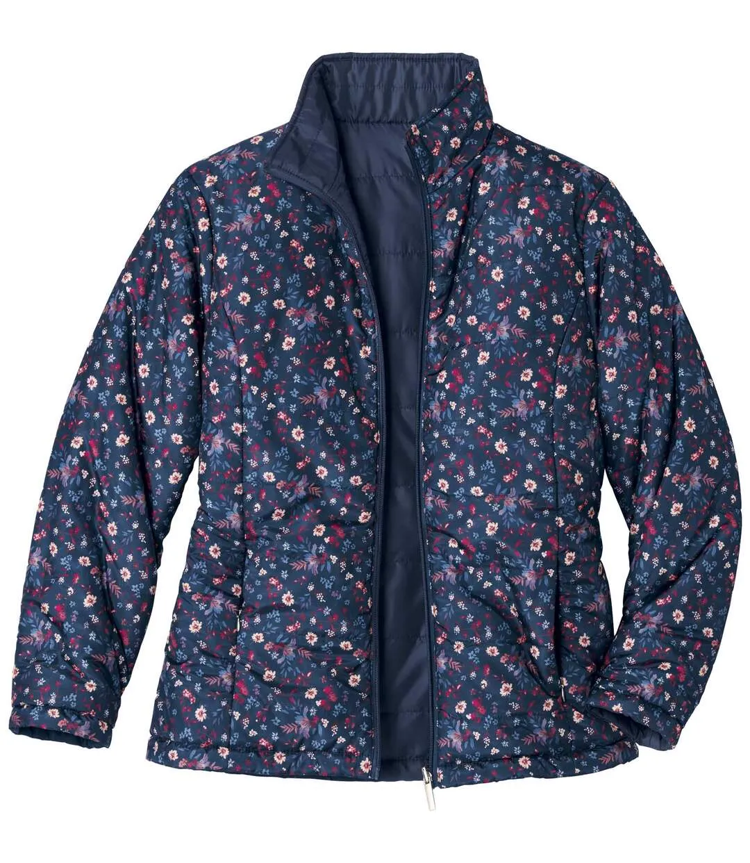 Women's Navy 2-In-1 Padded Jacket